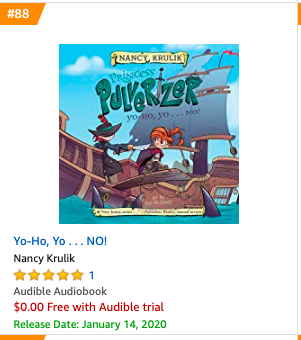 NancyKrulik's tweet photo. When the book AND the audio book are on the list of 100 top new releases on Amazon. #PrincessPulverizer @WorkshopBooks @penguinkids #AuthorsLife #ChapterBooks #audiobook https://t.co/mLZk8SfH7K