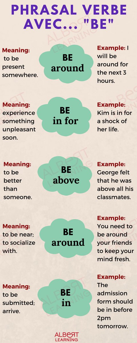 Albert_Learning's tweet photo. Apprendre le verbe "Be” avec nos professeurs d'Albert Learning. Réservez un essai gratuit maintenant.
https://t.co/NsBQqgkw0z
#langueanglaise #coursdanglaisenligne #GrammaireAnglaise #apprendrelagrammaireanglaise #apprendrelagrammaire #formationanglaiscpf https://t.co/Yp1qB393qm