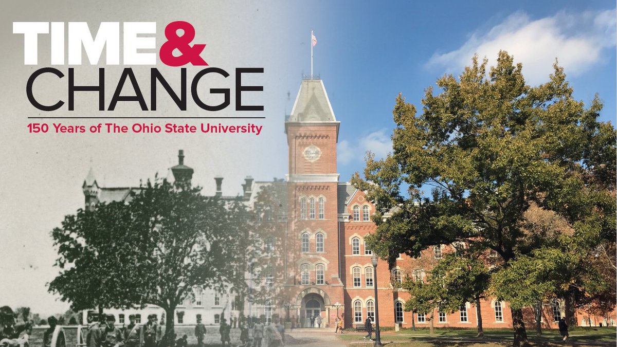 Historic image of University Hall fading into a modern-day image of the same building.