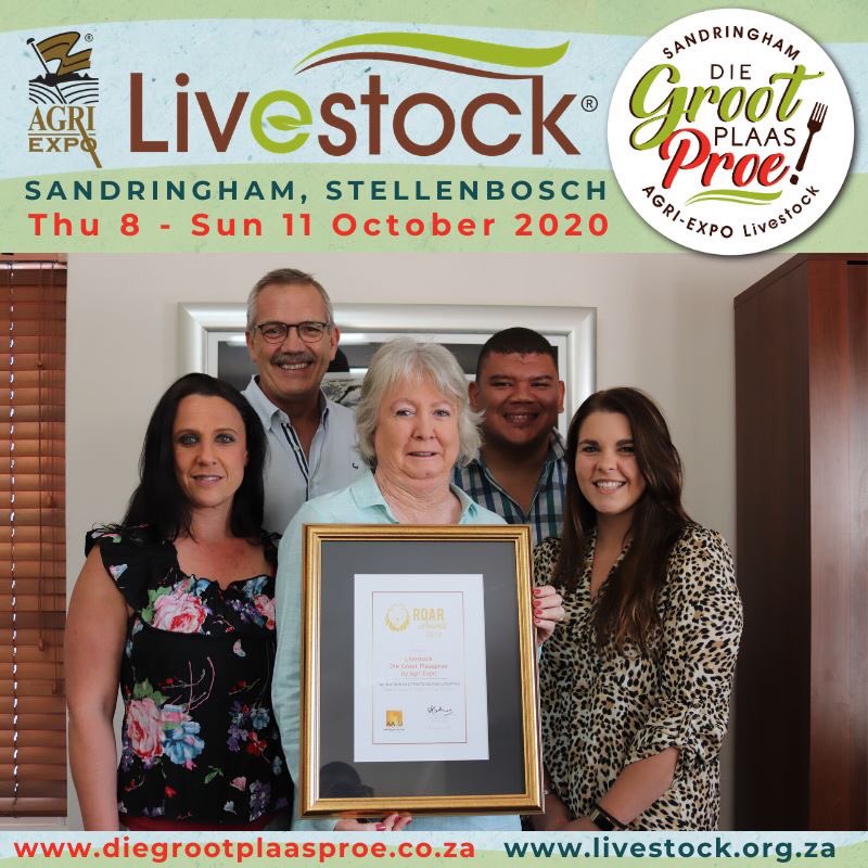 We’re happy to announce that we won a #ROAR #Award for ‘Distinction in #operations &amp; #logistics’ for #AgriExpoLivestock &amp; die #grootplaasproe 2019! 
A big thank you to <a href="/AAXO_SA/">AAXO</a> for the fantastic accolade &amp; congrs to all the other #ROARAwards #ExhibitionIndustryAwards #winners!
