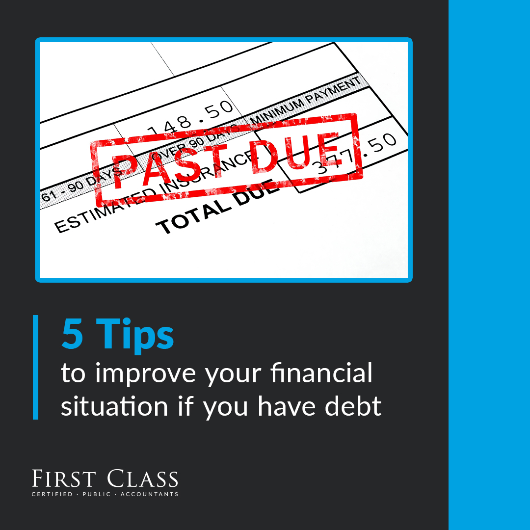 FirstClassCPA's tweet image. Here are 5 #tips you can use to improve your #debt, zurl.co/UsWk