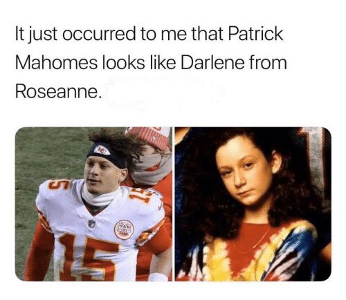 NanyDefender's tweet photo. @PatrickMahomes But you still ugly... https://t.co/tHhlzV0MpX