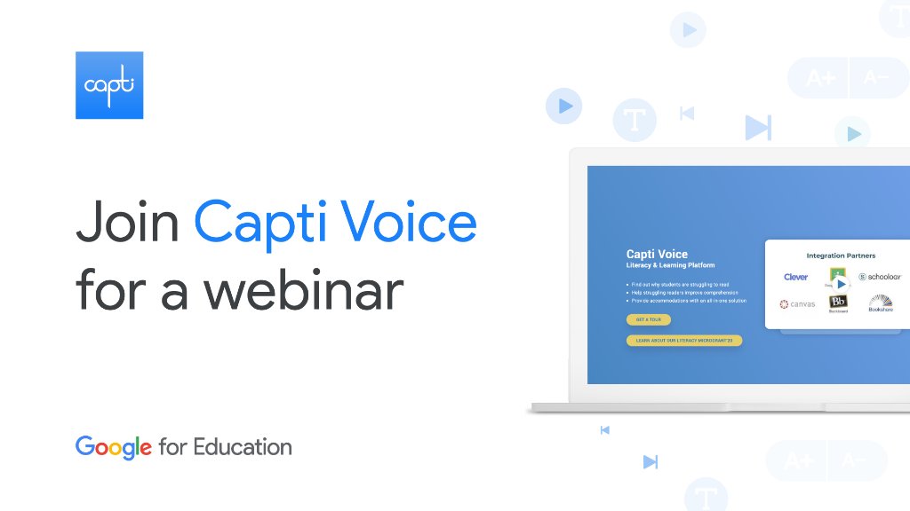 Join Capti Voice for a webinar