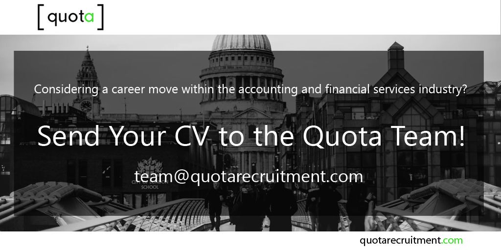 Get in touch with the Quota team now to kickstart your new career!😎 
Find out how --> buff.ly/315BXF2
.
.
#CV #Quota #recruitment #finance #accounting #job #search #experienced #hire
