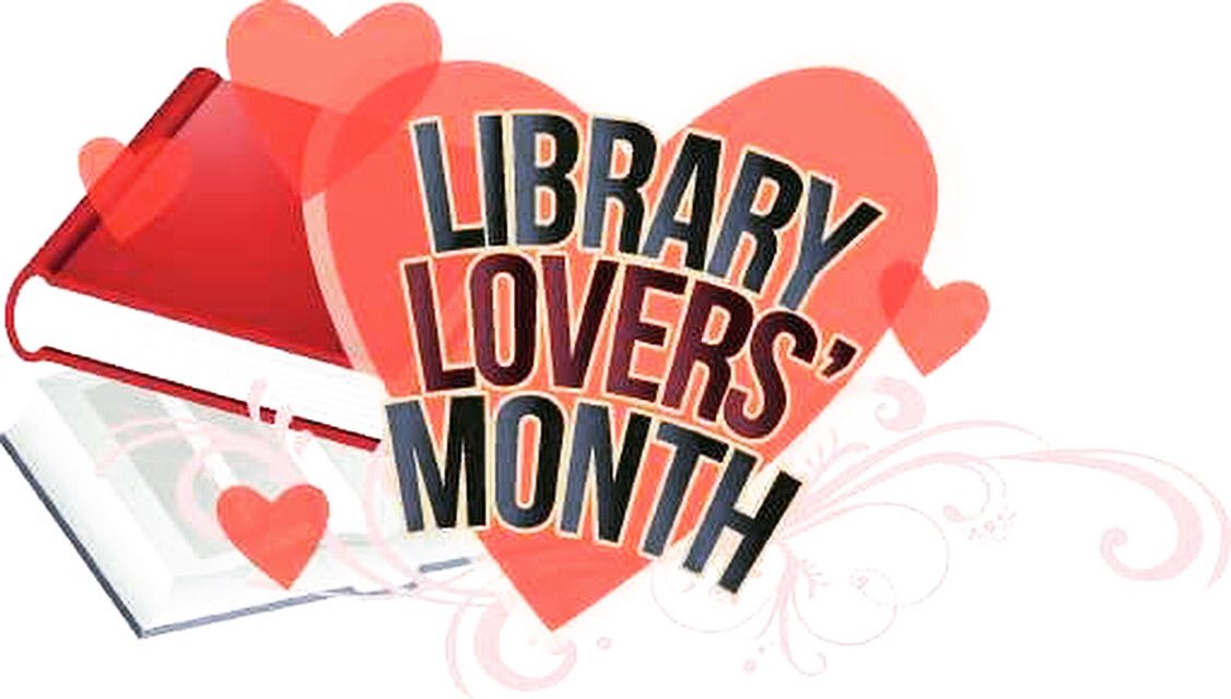 February is... Library Lovers’ Month! Show some love to your Library Media Center this month by checking out a book... or two! Use #NationalLibraryLoversMonth when you share on social media! #LibraryLove 📚❣️Come see us, Blue Devils!