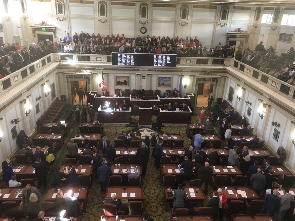 CarmenMForman's tweet photo. Here we go. The House just gaveled in. The #okleg session has started. https://t.co/SPzpQRTblf