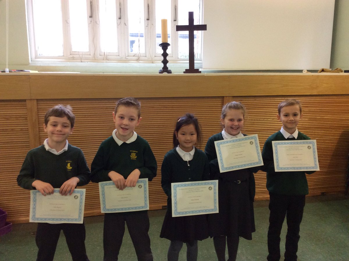 Congratulations to our fantastic writing competition winners who were presented certificates and prizes from the Rotary club of Rye &amp; Winchelsea. There were 400 entries from 23 schools so the judging panel had a lot of reading to do! #writingforpleasure #rotary <a href="/WittershamCEP/">Wittersham CEP School</a>