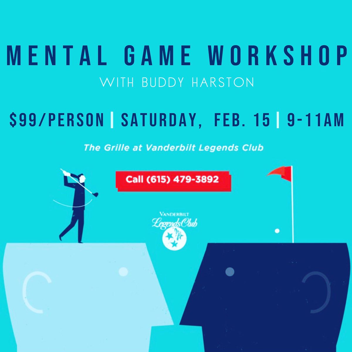 buddyharston's tweet photo. Spots are going fast for the February 15th Mental Game Workshop! Call today to reserve your seat so that you too can learn how to create the champion's mindset. Kick your game into gear this winter. https://t.co/ilK3JuQlKH