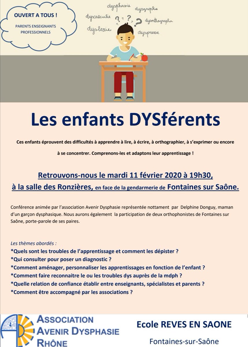 DDonguy's tweet photo. Les DYS?
Besoin d'en savoir plus ou besoin d'échanger..... https://t.co/2jDEhGYQoP