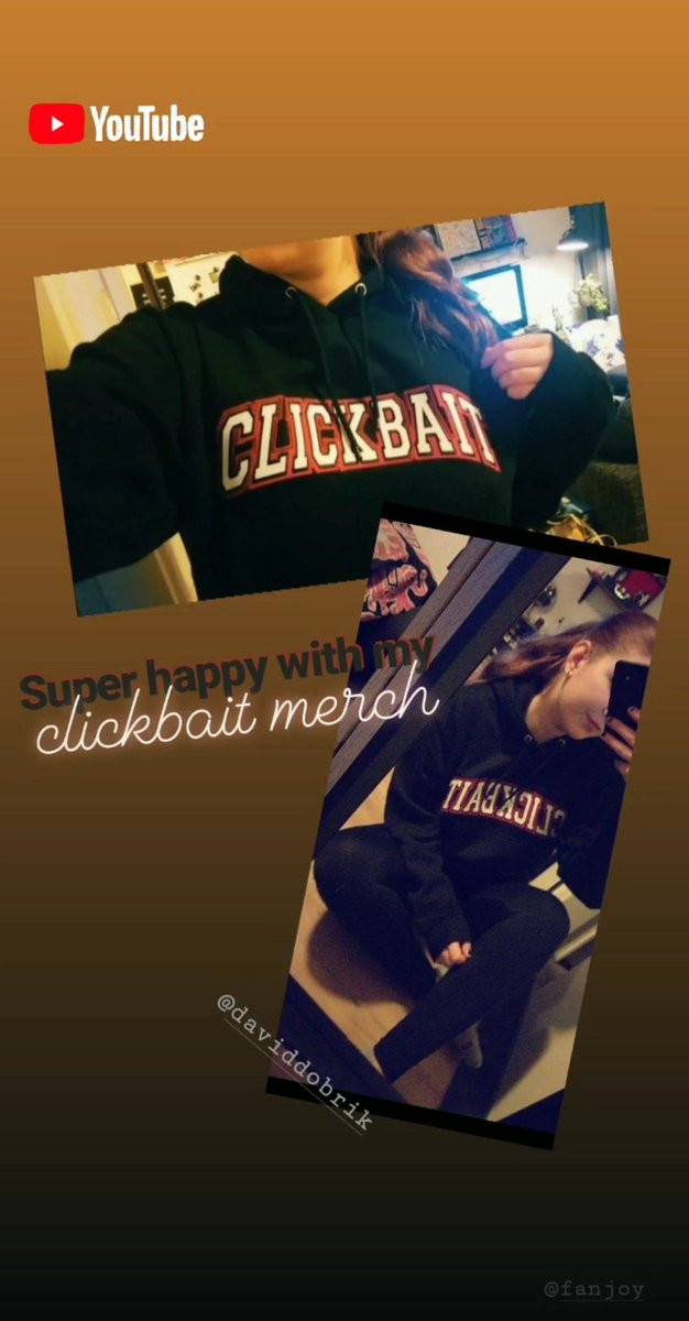 _MoonChild_8's tweet photo. So happy with my clickbait merch 😍 

@DavidDobrik @FanjoyCo https://t.co/f3q0xjzwhY