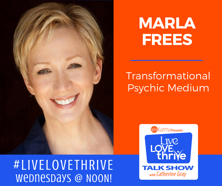 sheangelsinvest's tweet photo. #LiveLoveThrive’s guest this week is Transformational Psychic Medium @MarlaFrees discussing her book “American Psychic.” 

Join us LIVE on WED at NOON PST on Facebook @SheAngels.Series.

#SheAngels #CatherineGray #TransformationalPsychic #Medium #AmericanPsychic #BeyondBelief https://t.co/7qpQ9XMIc7