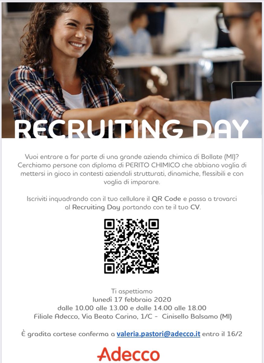 Chiara_Buiz's tweet photo. I professionisti che mancano a Milano #Recruiting #chimici @AdeccoItalia https://t.co/3YluvYVKNp