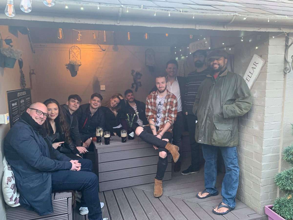 thesuburbsCH2's tweet photo. Hitting the #locals on our #staffdo! @Faulknerchester are you ready for us? #suburbsontour https://t.co/SoAbQryeZT