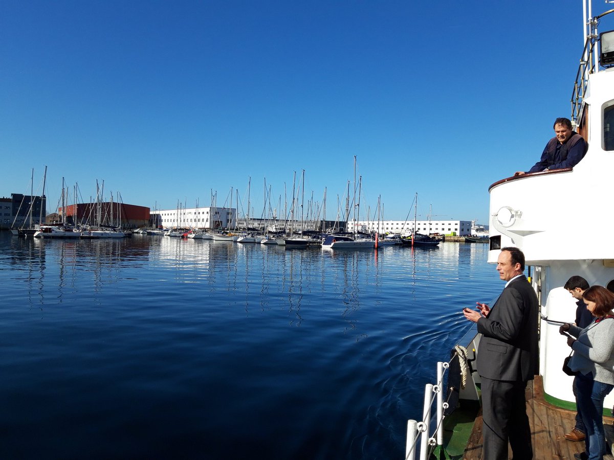 Technical Visit to @PuertoDeVigo during 2nd Coordination meeting of @PORTOSproject @AtlanticArea #marinerenewables #WeAreAtantic #MadewithInterreg