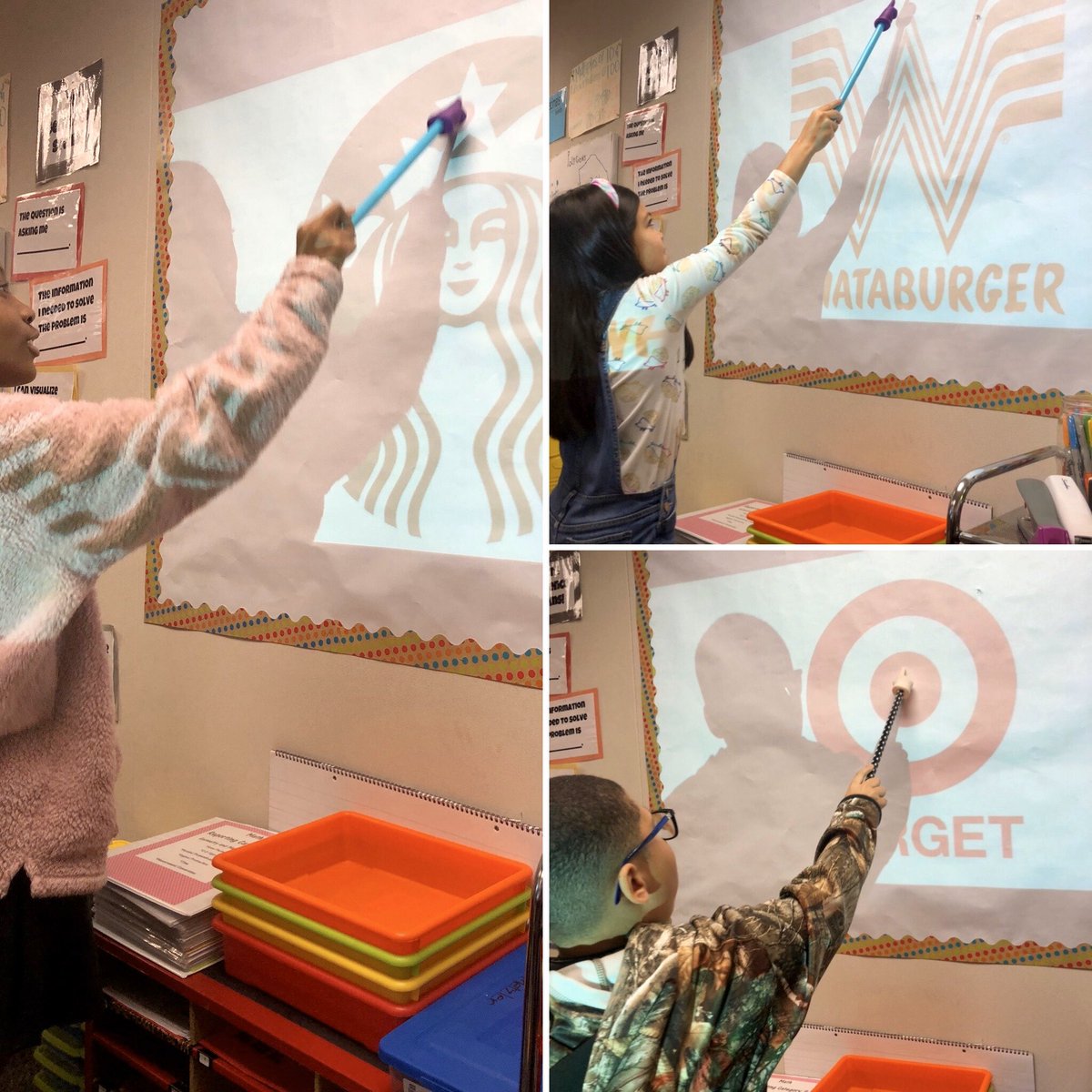 MrsMooreTweets's tweet image. Huskies are looking for lines of symmetry in images we see everyday! @MetzlerKISD #KleinMath