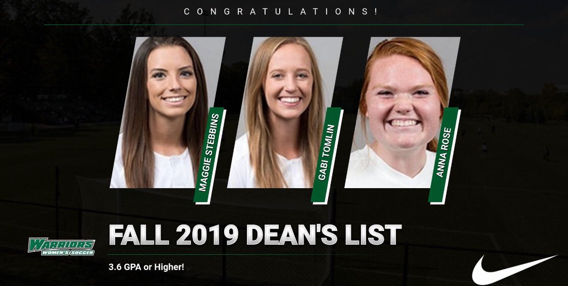 WLCWomensSoccer's tweet photo. Congratulations to @magsss22 @gabi_tomlin @annarose021  for making the Deans list! We are very proud of you and all of your accomplishments! #OnTheRise #TheFuture https://t.co/GZzEVYuaOt