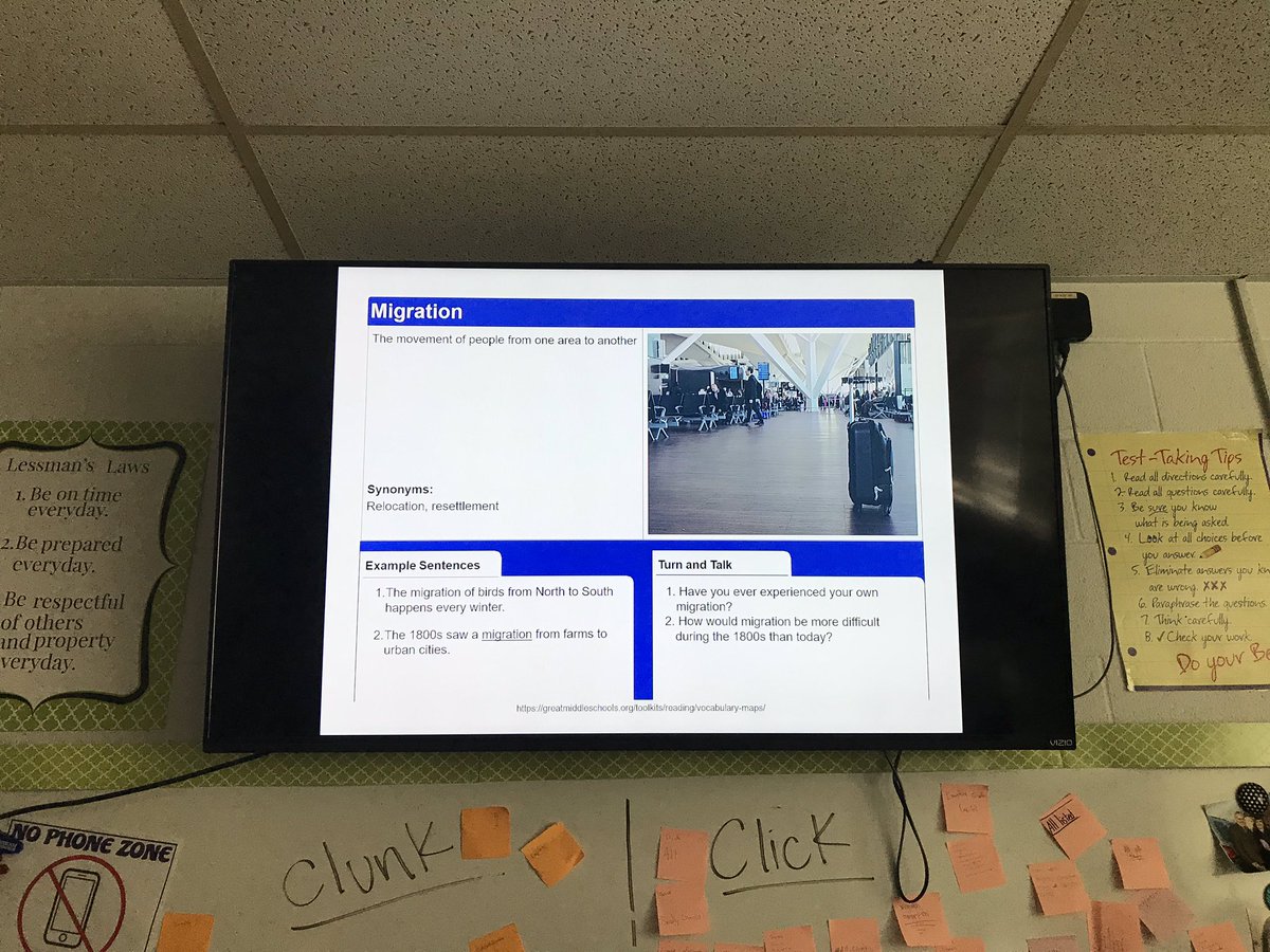 HistoryLessman's tweet photo. Tried something new with our vocabulary lesson, so I did a click or clunk exit ticket to check its effectiveness. The verdict for 1-4 periods: 👍🏻 @whatsnewatrjh #RobinsonISD #historyrocksatrjh https://t.co/kQBkJBtJsF