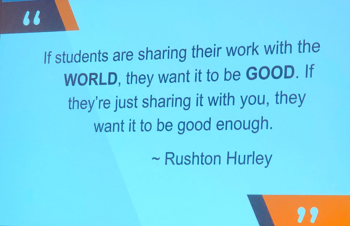 JustDoLit's tweet photo. “Using Digital Portfolios to Document Growth,...” at #TCEA2020 shared this quote.  Absolutely! 👏🏼 https://t.co/W4EBWAntSA