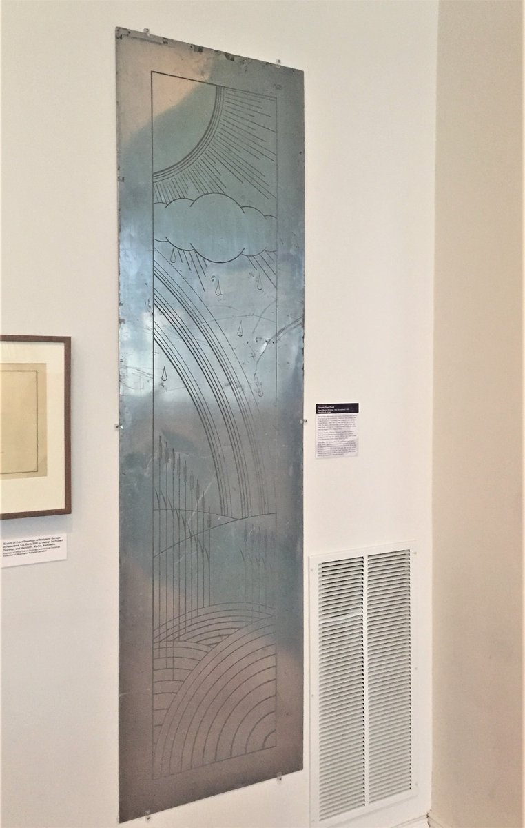 BuildingMuseum's tweet photo. This 1936 Art Moderne embossed stainless steel elevator door panel was salvaged from the Heurich Building in DC. A couple renovating their bathroom asked the Museum for pictures and permission to use it as inspiration for their frosted glass shower door!
#40artifacts #40years https://t.co/jNqX8tE4kJ