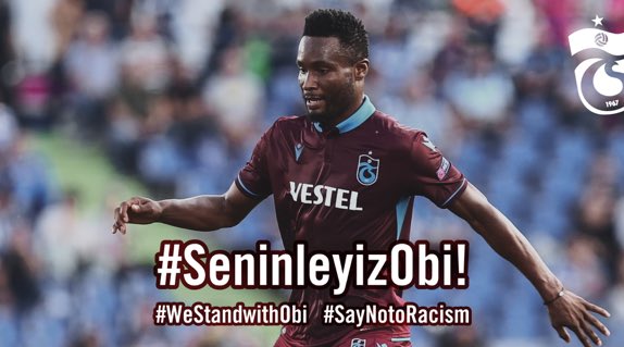 Irkçılığın karşısındayız! #SeninleyizObi #WeStandwithObi #SayNotoRacism