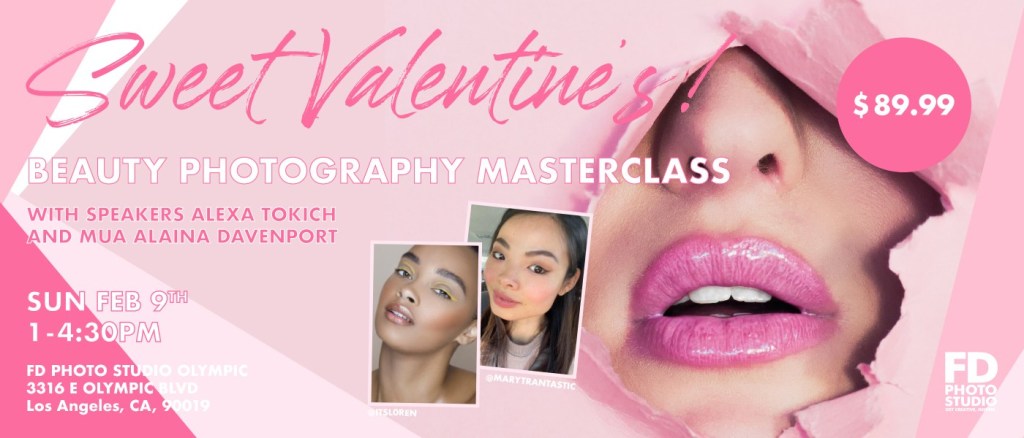 WORKSHOP: Sweet Valentine’s Beauty Photography Masterclass fdphotostudio.com/workshop-sweet…