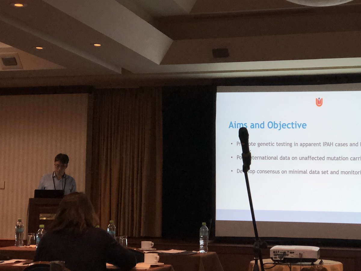 MJGoumans's tweet photo. Harm Jan Bogaard explaining why we can learn a lot from unaffected mutation carriers at the 2nd meeting for genetic studies in PAH #BMPRII @CVONPhaedra @PVRI https://t.co/tjKUbNlGQa