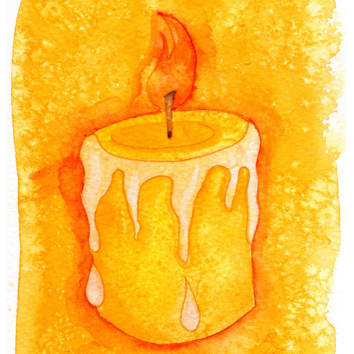 KaebeArt's tweet photo. Day 3: "Don't let the candle burn out, it's raining, it's raining, it's raining a lot." #febHUEary #febHUEary2020 https://t.co/WXcNQyBz0o