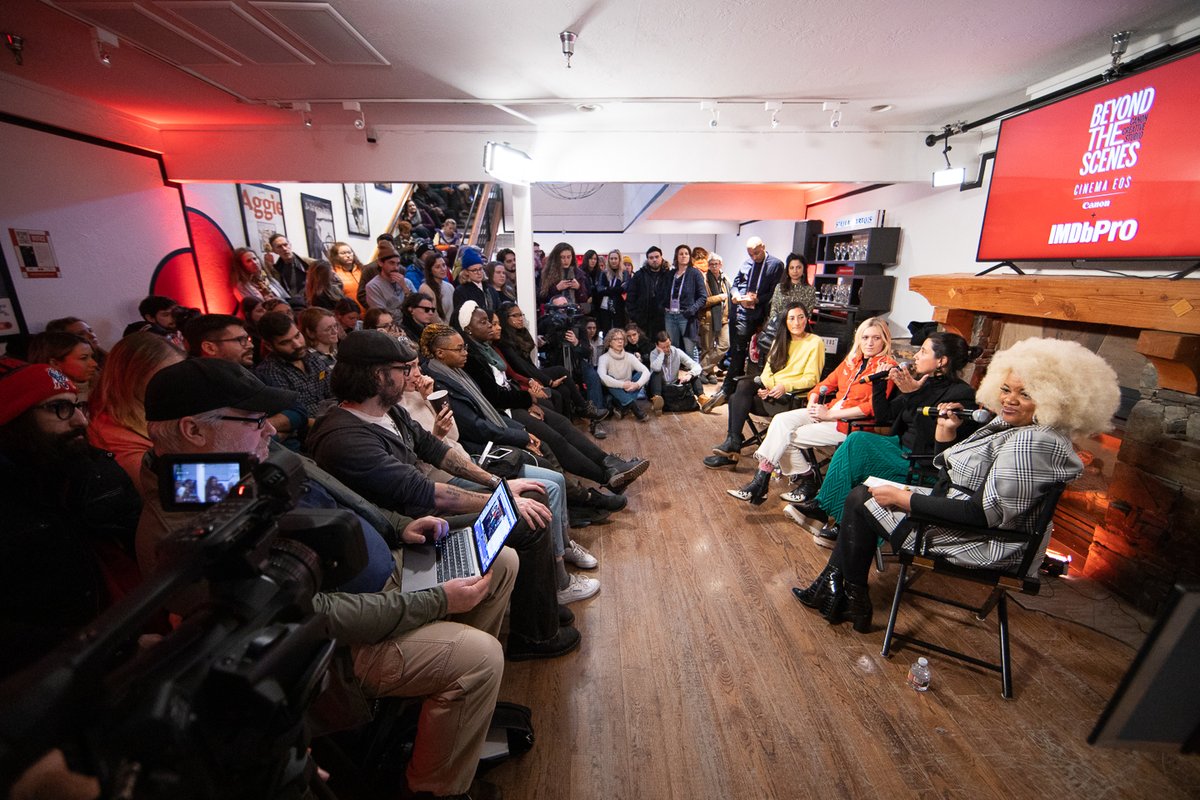 imdbpro's tweet photo. Directors #JessicaSanders, #CristinaFrancescaDunlap, and #CarolinaCosta sat down with #LatashaGillespie at the Canon Creative Studio in partnership with IMDbPro to discuss the importance of sharing a woman's perspective in film. Here are some of our favorite moments! https://t.co/Dmrj36Hr0O