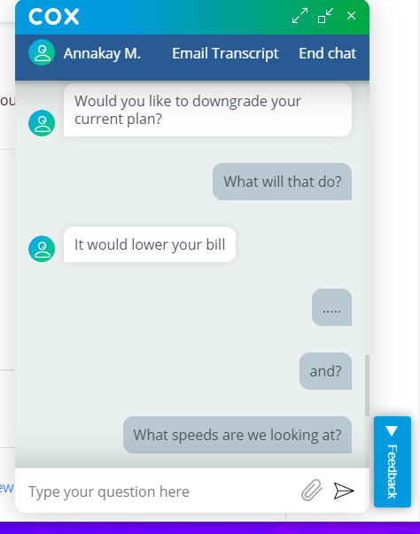PanConCulo's tweet image. Thanks, @CoxComm, for another insane customer service experience. #cox