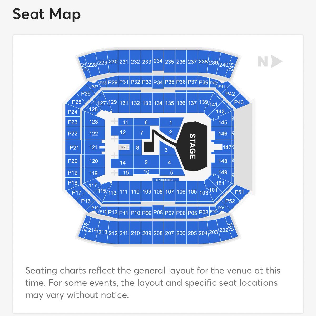 BTS MAP OF THE SOUL TOUR' Seat Map (1) Santa Clara, CA > Pasadena