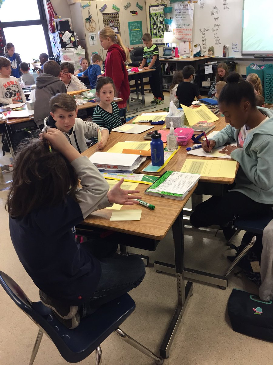 nunnery_k's tweet photo. Job Shadow 2020!  What to do when 6 past students want to come in your room?  Math!  Fraction Small Group Games!  What strong leaders in math!  @MarinerMates @BeechwoodMiddle @GMSWarriors https://t.co/oGNFWcAO2a