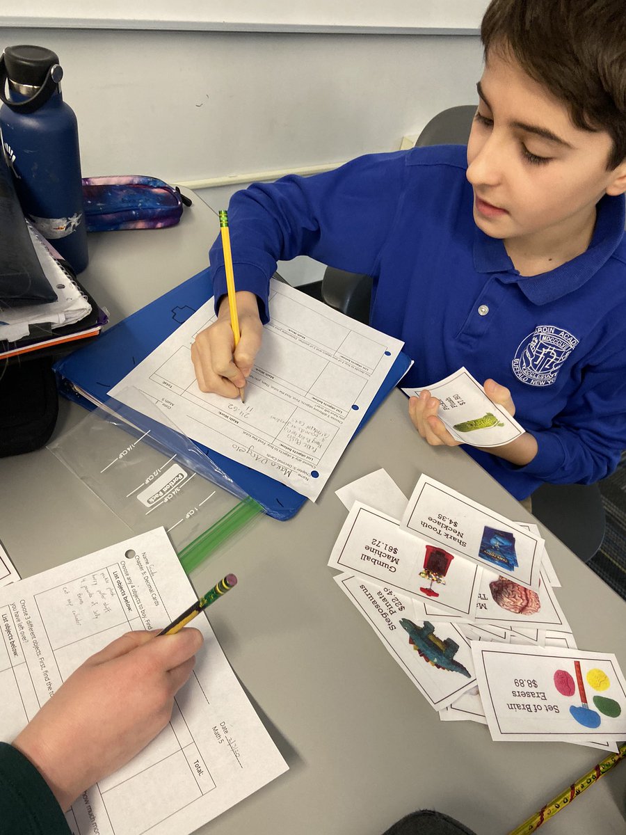 ms_flanagan's tweet image. 5th Grade went shopping today to practice adding and subtracting decimal skills and laughed over what products were up for grabs! #math5 #decimaloperations #nardinacademy 🔢📚💰🛍