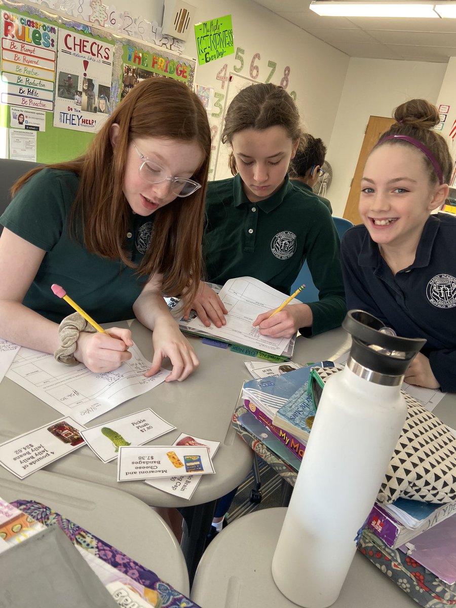 ms_flanagan's tweet image. 5th Grade went shopping today to practice adding and subtracting decimal skills and laughed over what products were up for grabs! #math5 #decimaloperations #nardinacademy 🔢📚💰🛍