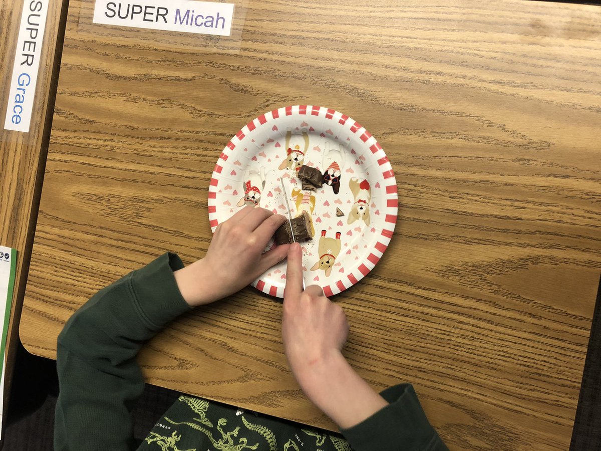 KiahSwanson's tweet photo. No, really, fractions can be fun! Just relate them to food. Everything is better with food. @MountainSchools https://t.co/qwXnUKrRtG