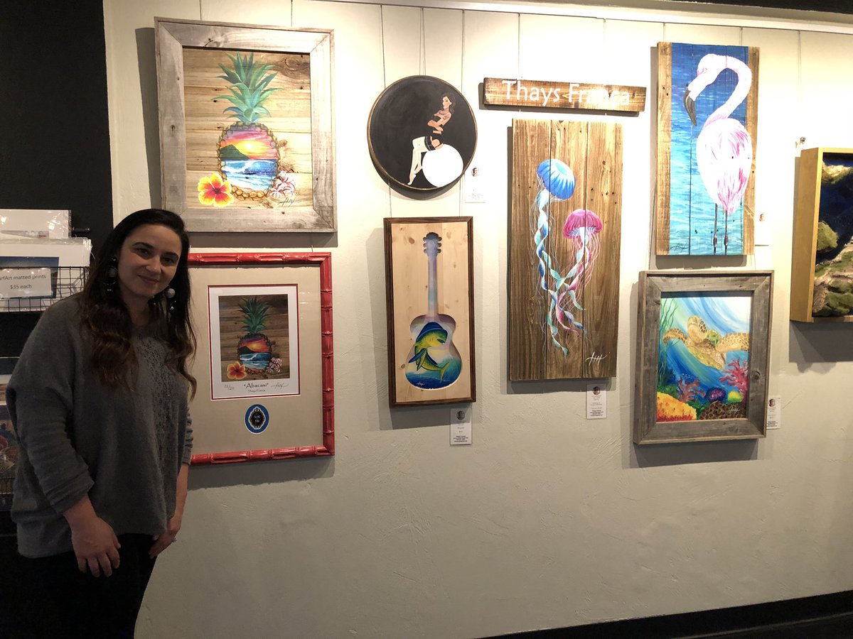 Jessicapook91's tweet photo. These pieces are made from driftwood collected in the aftermath of Hurricane Michael. Thays, the artist, now runs her own gallery and recently spent 4 months creating Ormond’s first mural, which took 15 years for the council to approve. @VISITFLORIDA @ormondbeach @sellingtravmag https://t.co/cMLBOPzQND