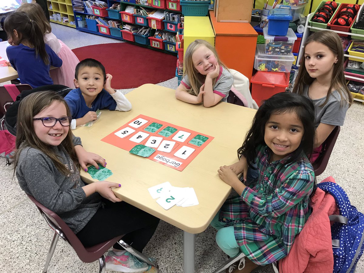 RedMillMickeys's tweet photo. Thank you second grade buddies and @beechteechr for teaching us how to play Garbage! What a fun game! Garbage in Reverse is next. 😉 Thank you @susanszerokman for the great Twitter idea, too! @RMESPrincipal @NclKeros #RedMillRocks https://t.co/x4SyLZAGgR