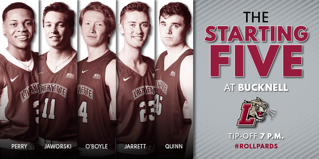 LafayetteMBB's tweet photo. @CBSSportsNet The #StartingFive on #NattyTV (@CBSSportsNet).
#RollPards https://t.co/az0giUksDE