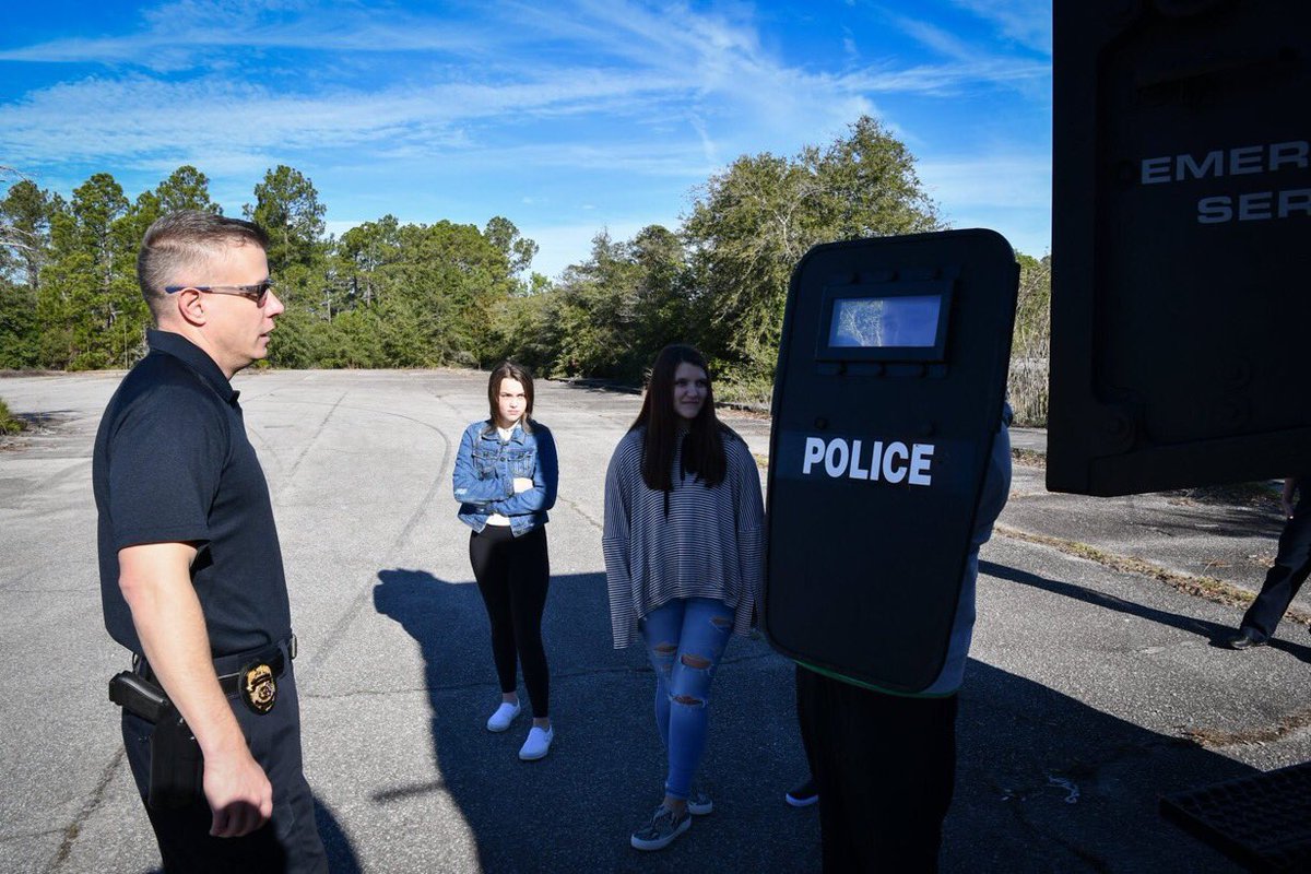 LexingtonPD's tweet photo. Chief Terrence Green, along with officers and staff of the Lexington Police Department, welcomed middle school students from throughout the Midlands for National Groundhog Job Shadow Day. #Lex1NGHD https://t.co/D6BV3nJAiq
