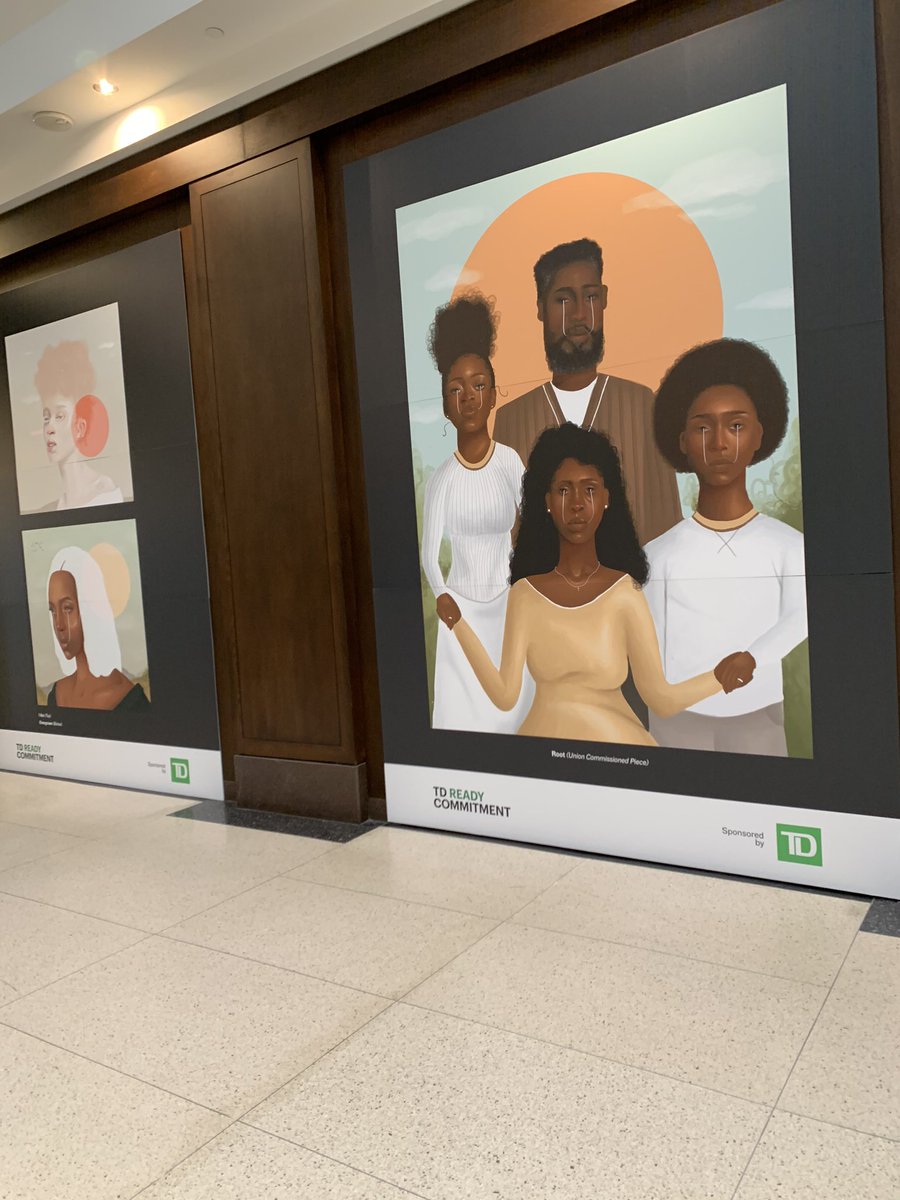 I am excited to share this fabulous work by artist Alexis Eke. #inspired Go see at the Union Station #Toronto exhibition space- 143 I Love You is thoughtfully curated by Wan Lucas. #thereadycommitment  @TDNews_Canada