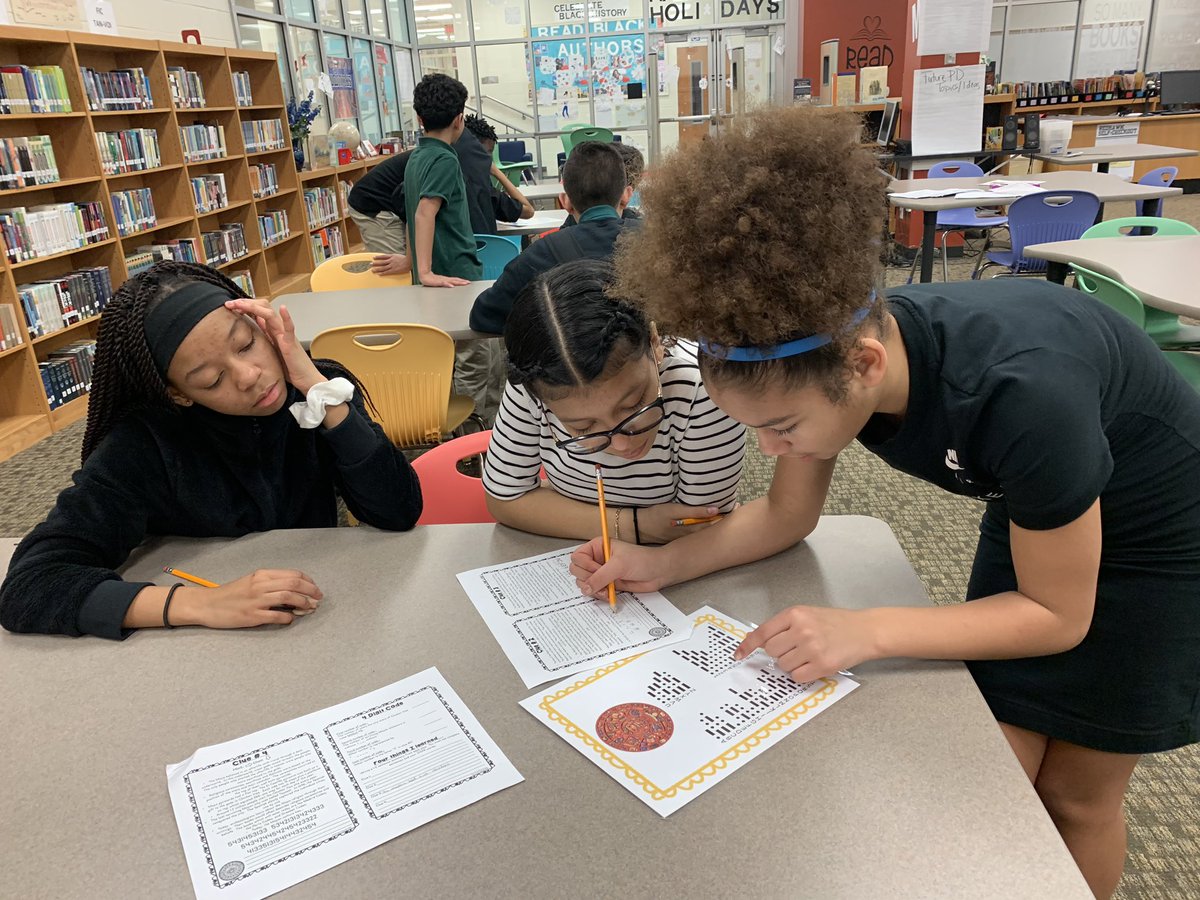 MsMiller311's tweet photo. Today in Social Studies Ss did an escape room about the Aztecs and Mayans! They were great little code crackers! @MonroeMS_NC @MsG_PagebyPage @aponscheck @Kapitalgains https://t.co/q7ygbCrmZv