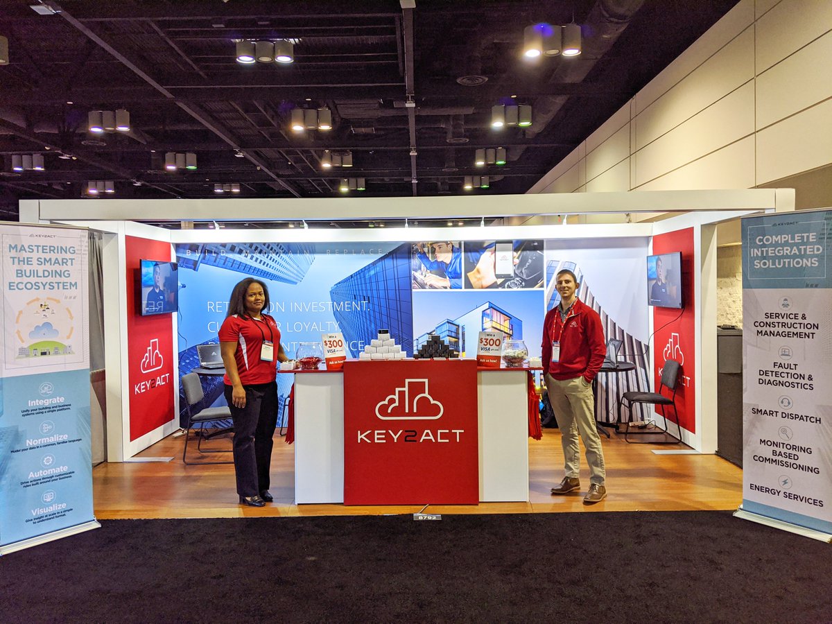 keytwoact's tweet photo. #AHRexpo 2020 is in full swing! Visit us at booth #8792 and let’s chat about mastering the smart building ecosystem. #MSBE #key2act https://t.co/25NcgAvdf2