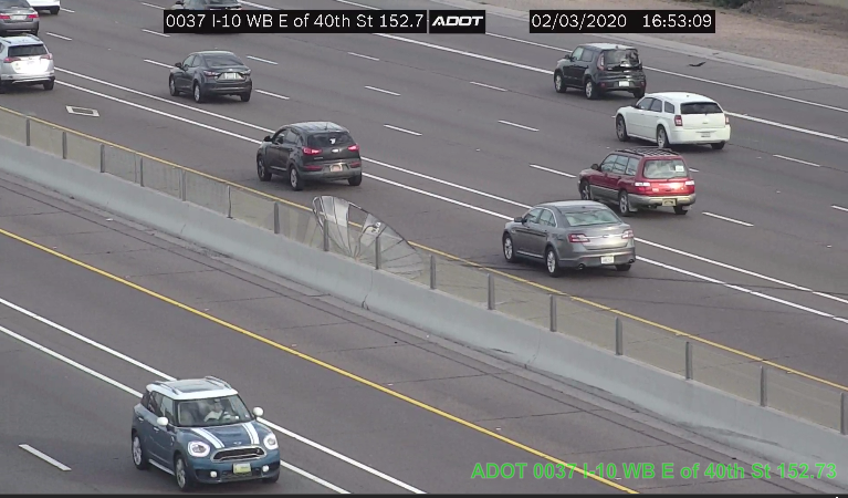 ArizonaDOT's tweet photo. So file this under "things you don't see everyday." A large satellite dish off of I-10 EB past 40th St. We are no experts, but we have to imagine the reception right there is only okay at best. #phxtraffic https://t.co/UjrxWeH53L