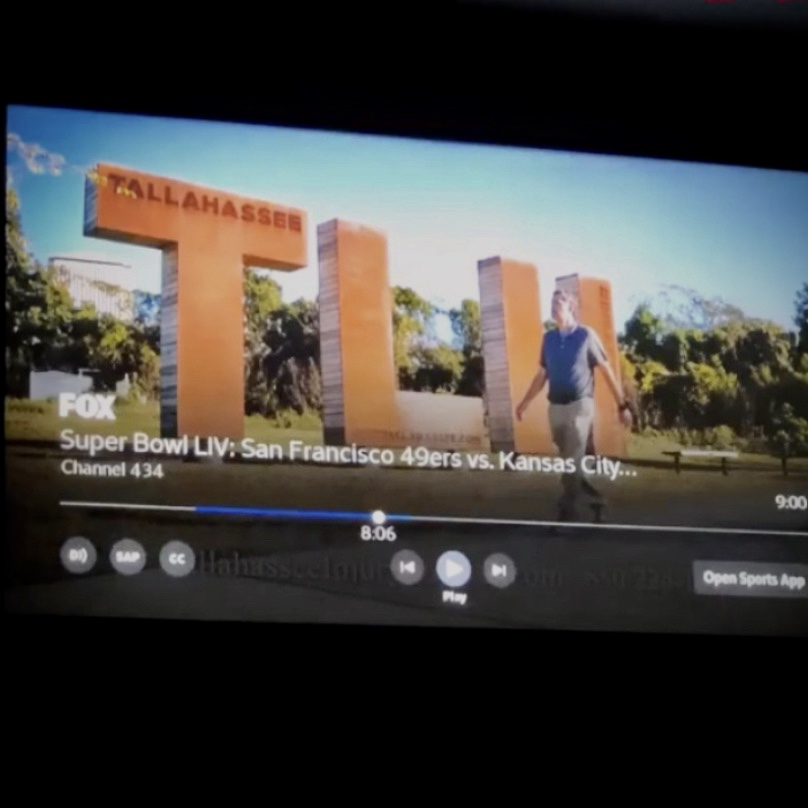 KCCItallahassee's tweet photo. Our favorite #superbowl commercial was the ad that showcased KCCI's TLH letters! You can take photos at this handcrafted, dynamic sculpture along the Capital Cascades Trail during any time of day. #ThisIsKCCI #ThePowerofVolunteers #iHeartTally https://t.co/i0JB6qZ5PG