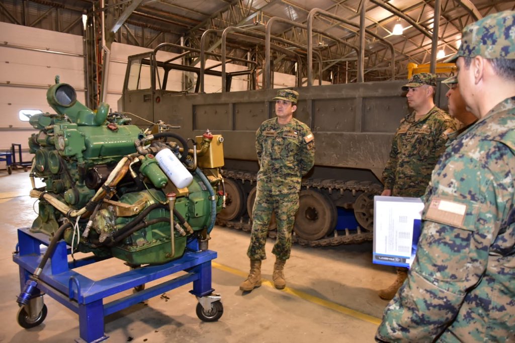 El Comandante en Jefe de la V División de Ejército, General de División Rodrigo Ventura Sancho realiza visita al Centro de Mantenimiento Industrial FAMAE, en la ciudad de Punta Arenas.