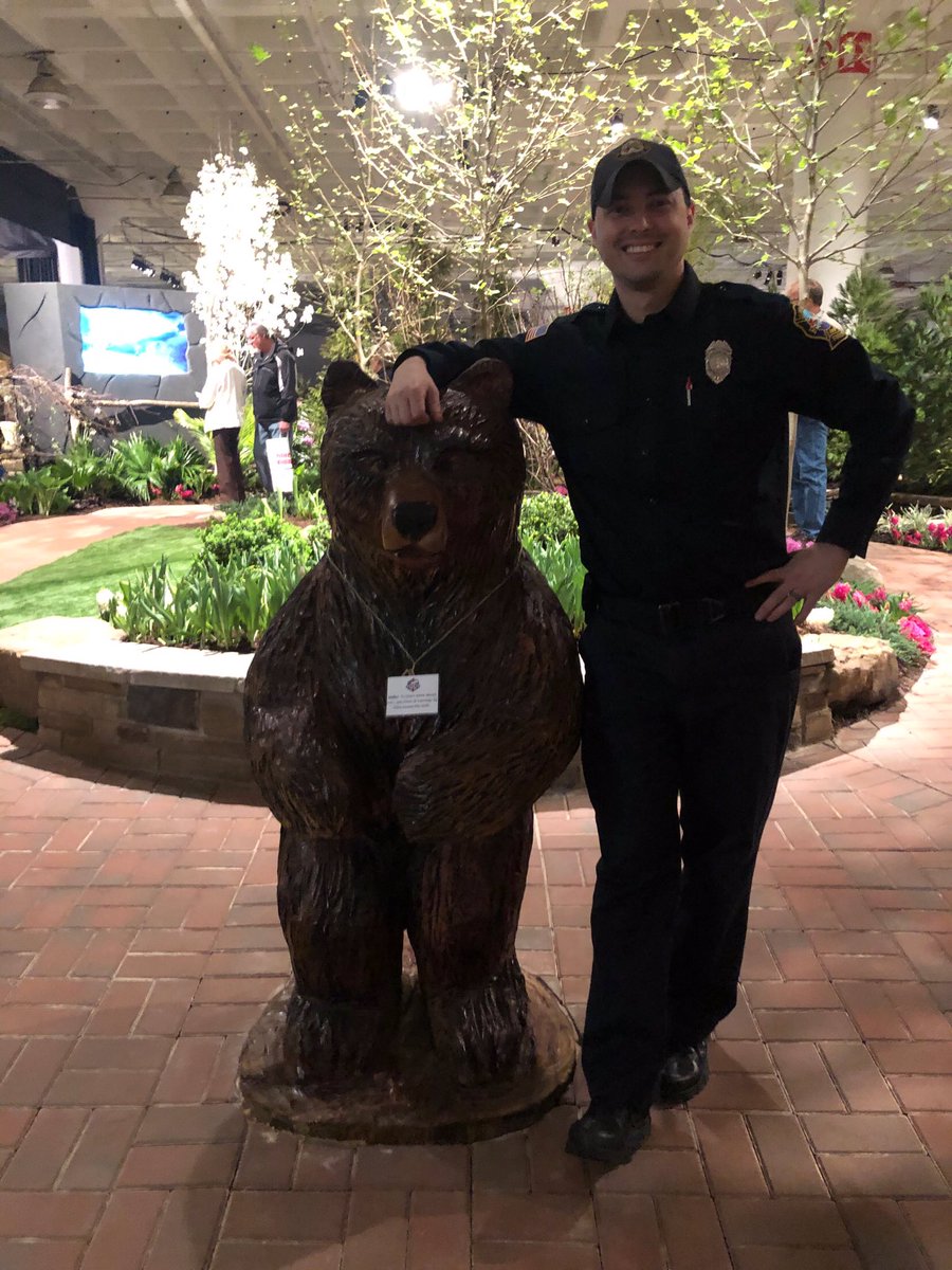 Did you make it out to the <a href="/GreatBigShow/">Cleveland Home Shows</a> and see out display? We love this picture of our Lead Adult Paramedic Instructor, Matt Urie, at our display with the bear. 

Thanks, Matt!!! #Auburncc