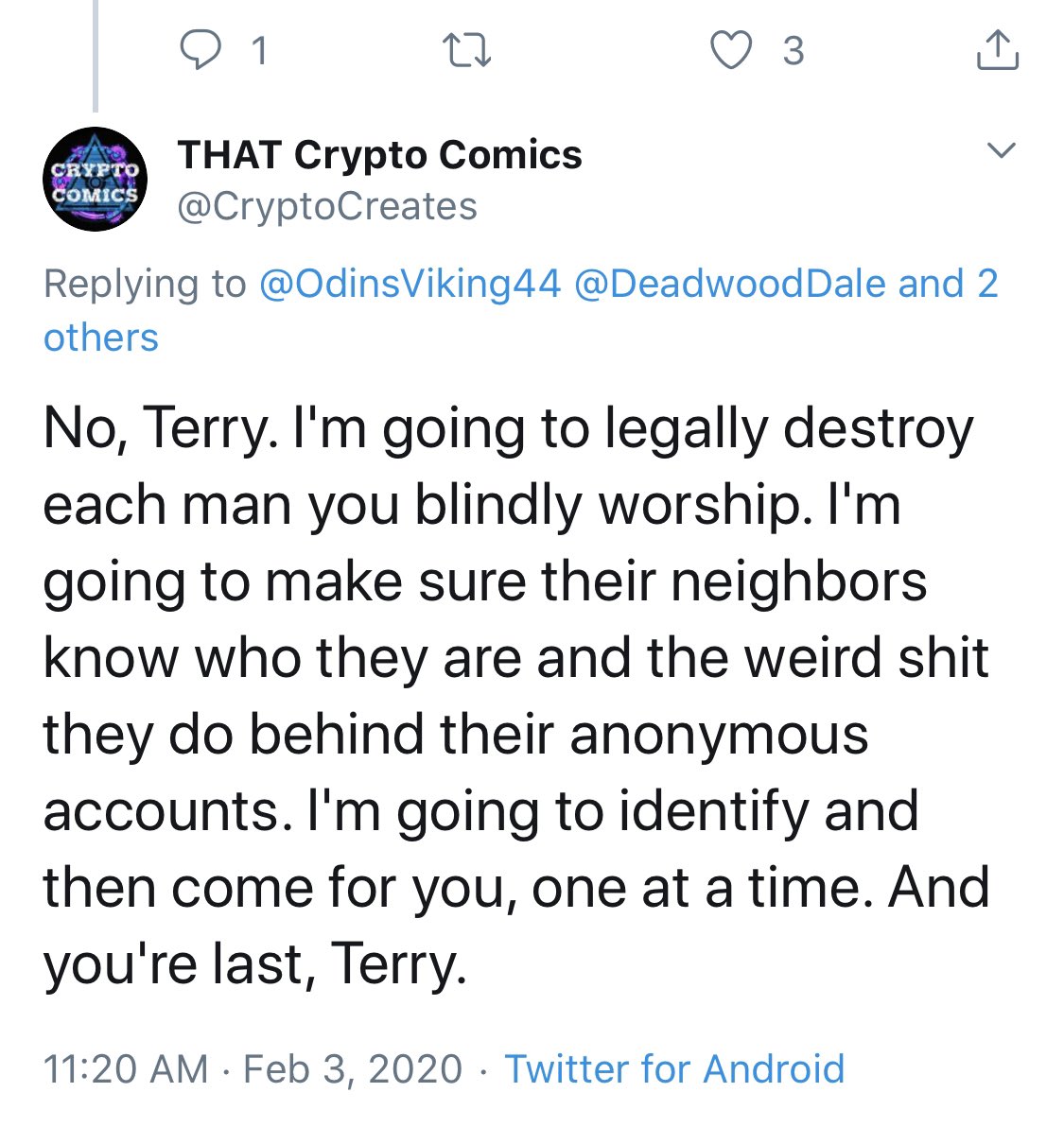 TheSoychild's tweet photo. LOL
‘Cuz “memes...”
#BLAMEWARCAMPAIGN
#CryptoCries https://t.co/VywlyCyh7A