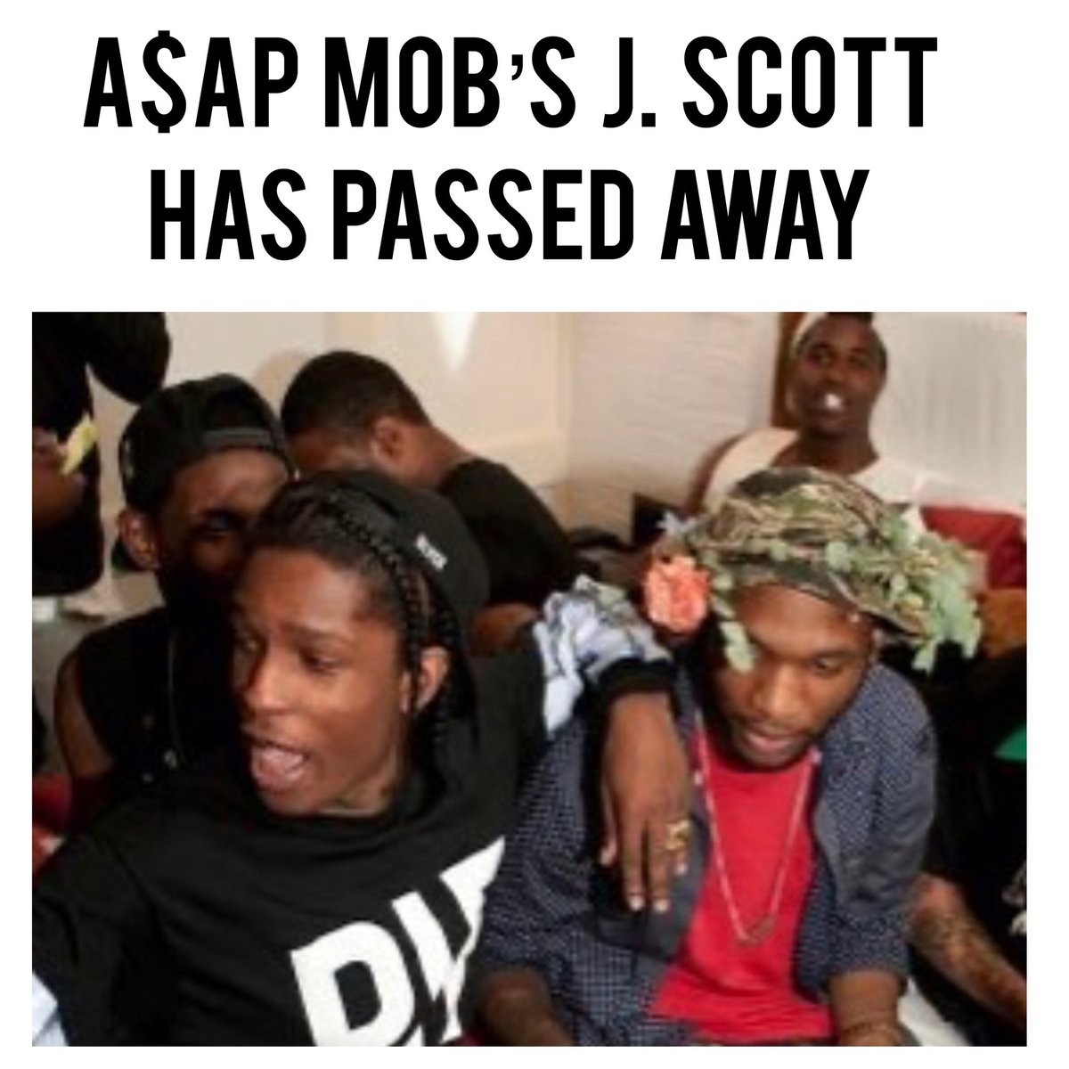 Power106LA's tweet photo. Man, it seems like itβs a new tragedy every weekπ
News broke last night during the #SuperBowl that #JScott aka #ASAPSnacks has unfortunately passed away. His cause of death is not known at this time. Prayers for his family and all of #ASAPMob ππ½ππ½
(πΈ: asaprocky IG) https://t.co/eCzOvN4LUB