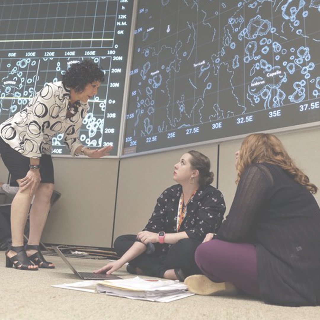 PrattPHPO's tweet photo. Last week the Pratt HP Program had the opportunity to host a program Alumna, Ms. Delaney Harris-Finch. Harris-Finch, Historic Preservation Specialist with Stern and Bucek Architects (Texas), discussed with us the restoration of the Apollo Mission Control Center at NASA! https://t.co/4R4IcM3eD9