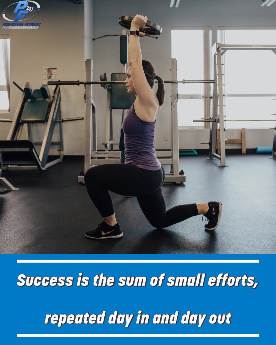 PerpetualFit's tweet photo. We have this quote in our entrance so it’s one of the first things you see when you get here. Consistency is key. #MondayMotivation https://t.co/NtspF77K1A