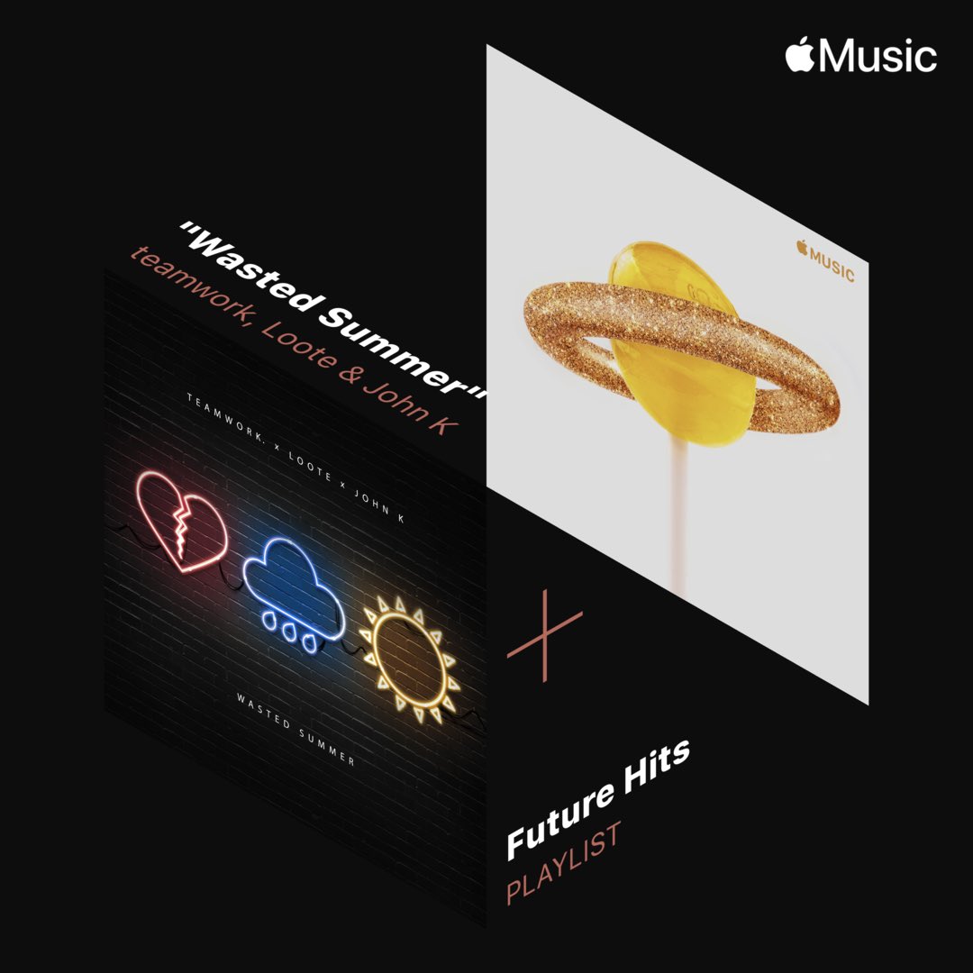 teamworksongs's tweet photo. Thank you so much @applemusic for adding our new single to your Future Hits playlist! 🙌🙏 Click the link to stream  “Wasted Summer” 💔🌧☀️ on @applemusic today! 

https://t.co/1l8g6r2noq https://t.co/WgCqMdDYA0